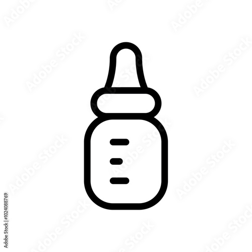 baby sippy icon Outline vector for web ui