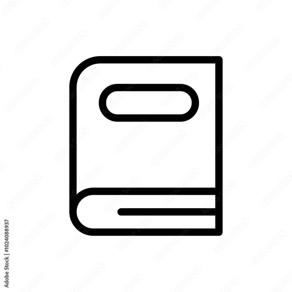 Book icon Outline vector for web ui Book icon Outline vector for web ui
