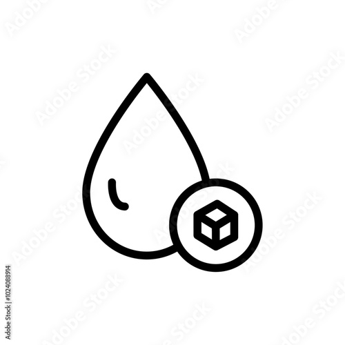 Blood sugar icon Outline vector for web ui
