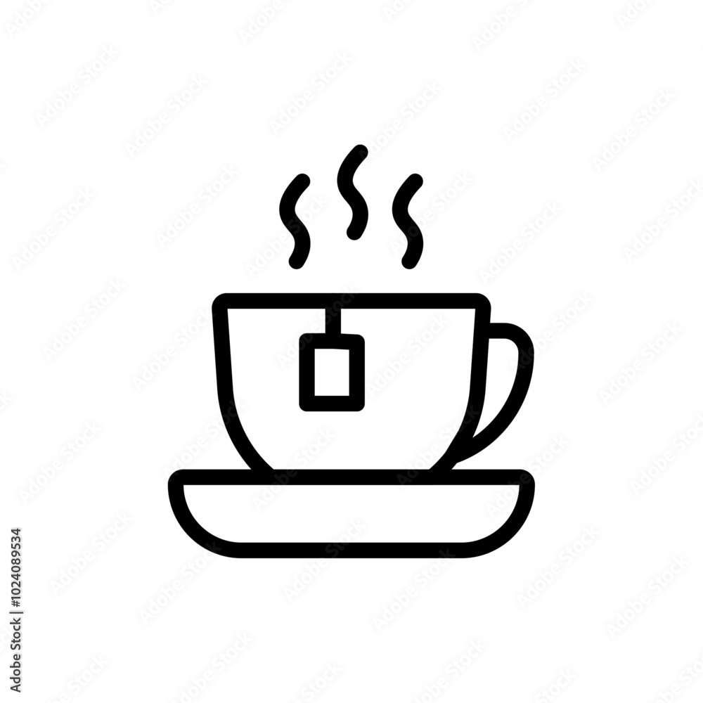 coffee cup icon Outline vector for web ui coffee cup icon Outline vector for web ui