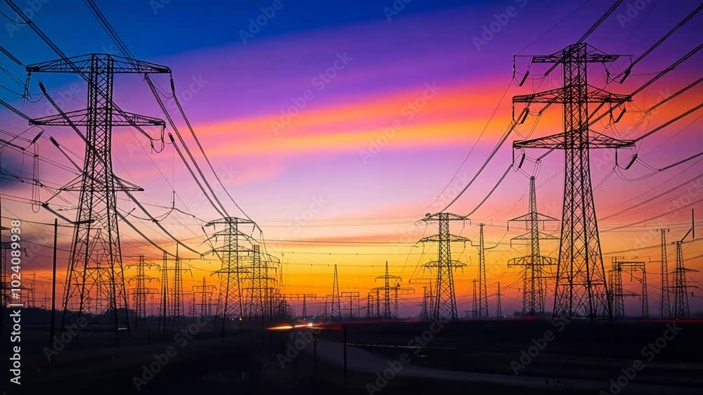 timelapse power grid