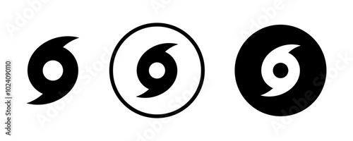 Hurricane icon set