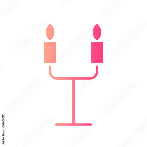 candelabra gradient icon