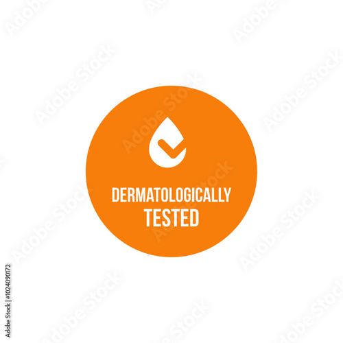 dermatologically tested icon Outline vector for web ui