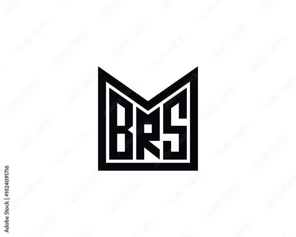 BRS logo design vector template. BRS