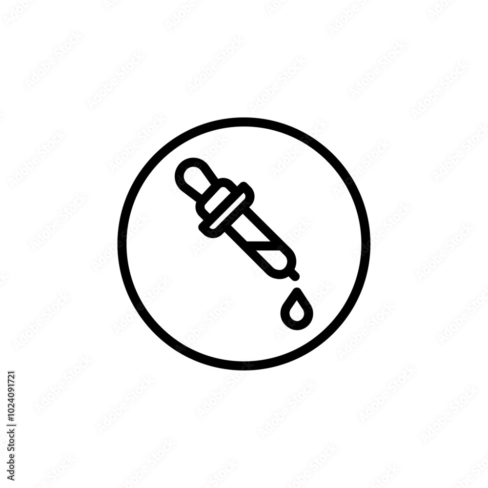 Dropper icon Outline vector for web ui Dropper icon Outline vector for web ui