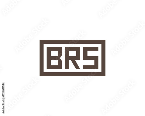 BRS logo design vector template. BRS