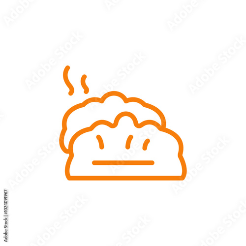dumplings icon Outline vector for web ui