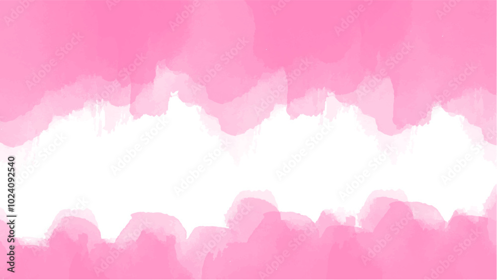Obraz premium Abstract pink watercolor background.Hand painted watercolor. vector