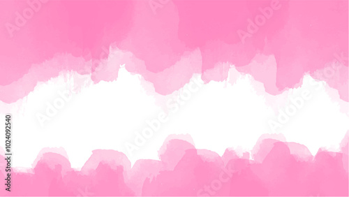 Abstract pink watercolor background.Hand painted watercolor. vector