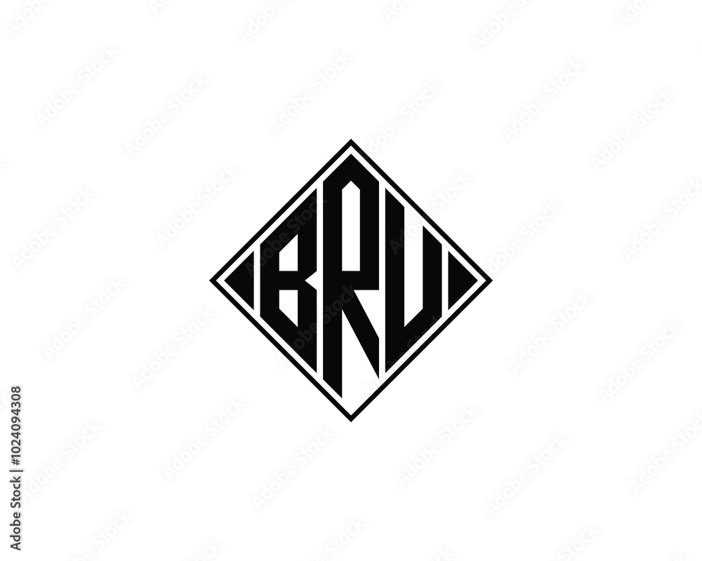 BRU logo design vector template. BRU BRU logo design vector template. BRU