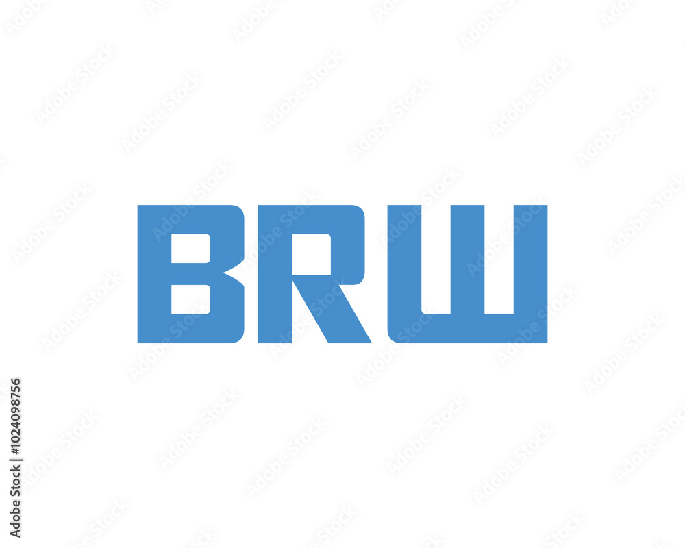 BRW logo design vector template. BRW BRW logo design vector template. BRW