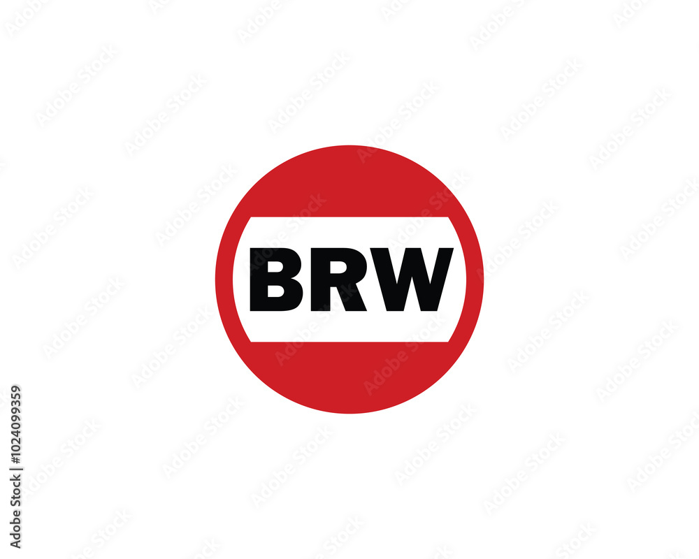 BRW logo design vector template. BRW BRW logo design vector template. BRW