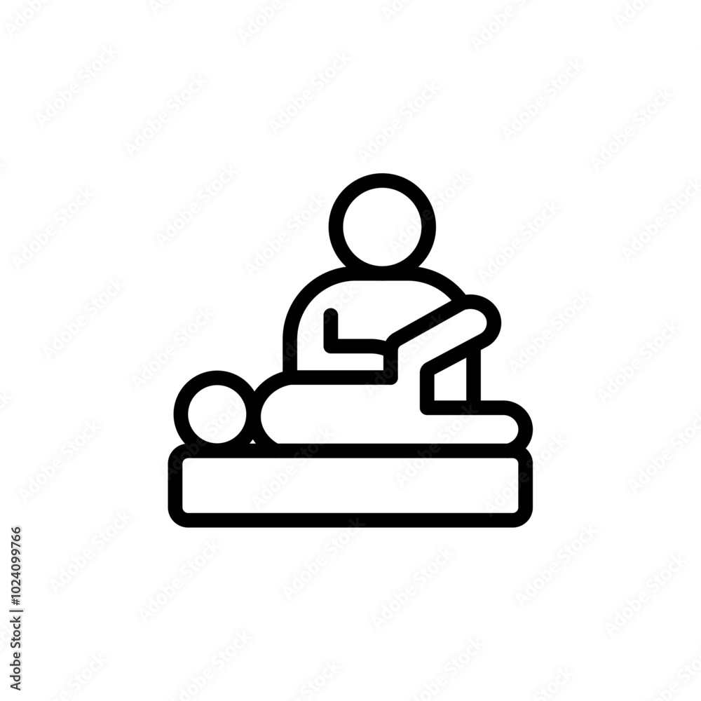 Physiotherapy icon Outline vector for web ui Physiotherapy icon Outline vector for web ui