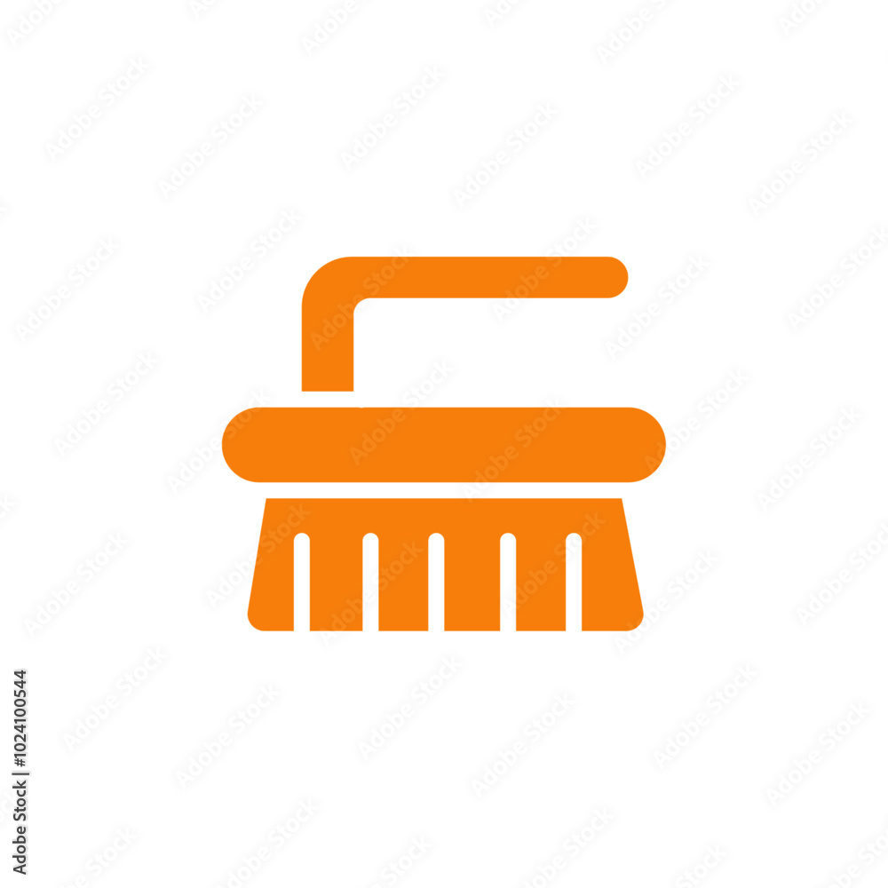 Scrubbing brush icon Outline vector for web ui