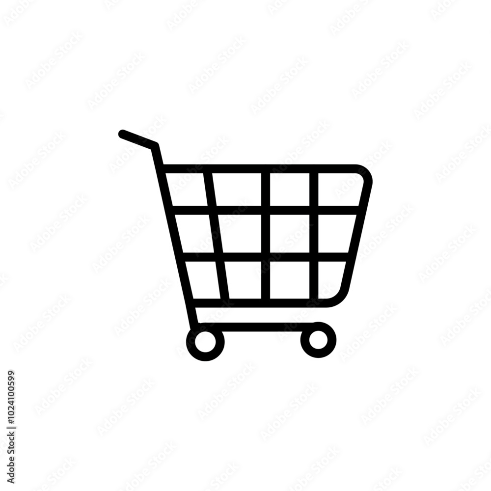 Shopping icon Outline vector for web ui Shopping icon Outline vector for web ui