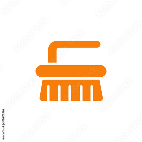 Scrubbing brush icon Outline vector for web ui