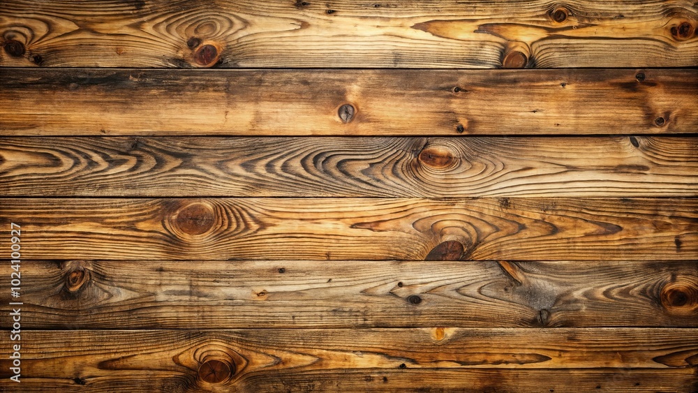 A Rustic Composition of Weathered Wooden Planks with Knots and Grain Patterns A Rustic Composition of Weathered Wooden Planks with Knots and Grain Patterns