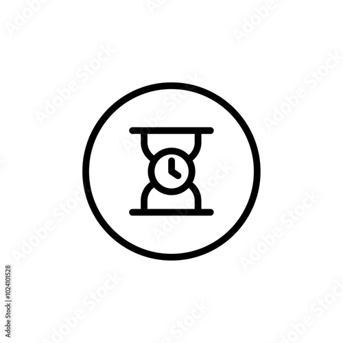 Wait icon Outline vector for web ui