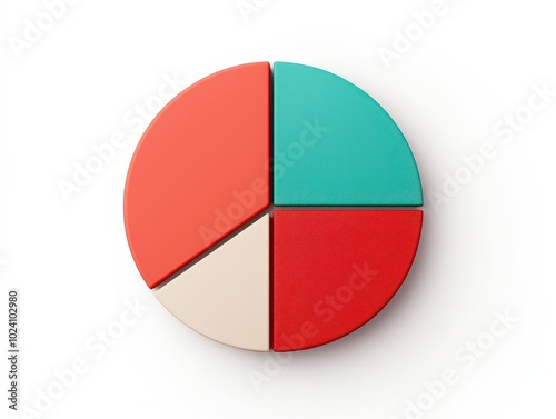 Flat design of a financial forecast pie chart, cartoon flat design, long shot. Free Download Flat design of a financial forecast pie chart, cartoon flat design, long shot. - GFXLoad