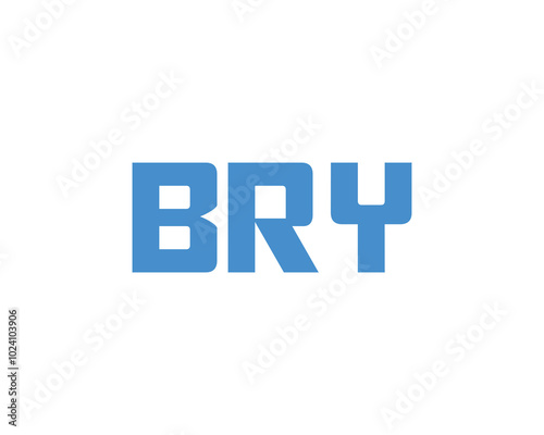 BRY logo design vector template. BRY photo