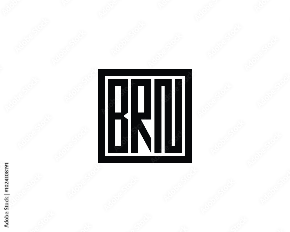 BRN logo design vector template. BRN BRN logo design vector template. BRN