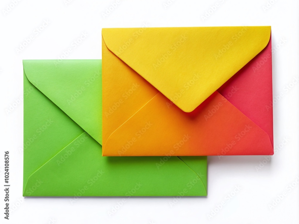 Front and Back Plain Empty C4 Envelope with Letterhead on Isolated Background for Business and Personal Use Front and Back Plain Empty C4 Envelope with Letterhead on Isolated Background for Business and Personal Use