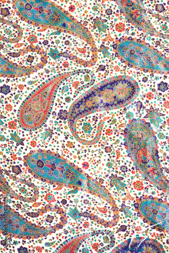 Obraz na płótnie Colorful Seamless hand drawn boho batik pattern.