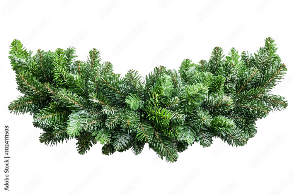 Christmas Wreath: Pine Branches and Evergreen Greenery Christmas Wreath: Pine Branches and Evergreen Greenery