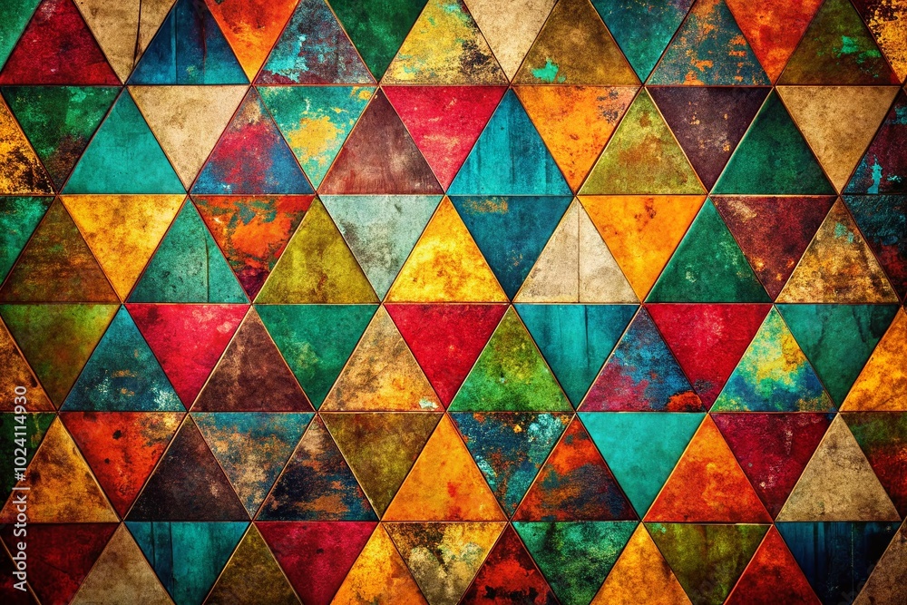 Grungy Weathered Geometric Background with Scratches and Distressed Vintage Polygonal Pattern for Unique Design Grungy Weathered Geometric Background with Scratches and Distressed Vintage Polygonal Pattern for Unique Design