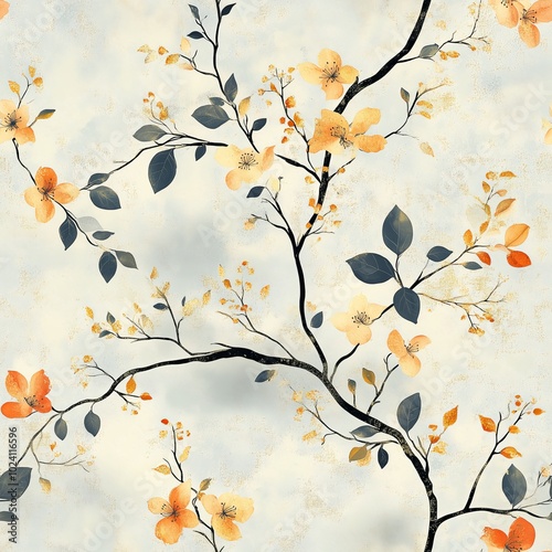 Intricate Victorian Floral Vine Pattern for Elegant Design Applications
