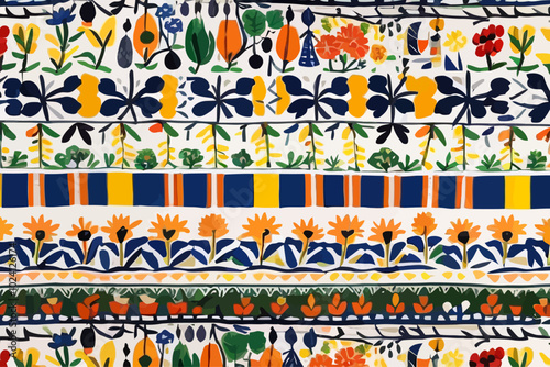 illustration background on swedish culture pattern