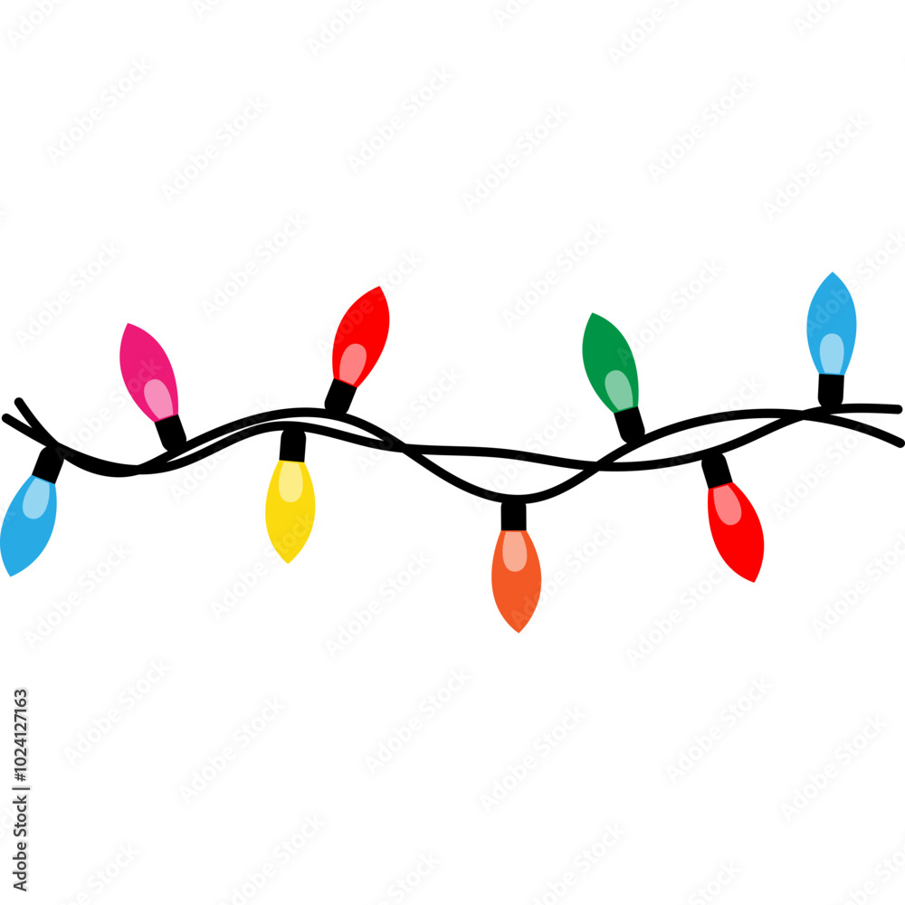 Fototapeta premium Christmas Light Bulbs