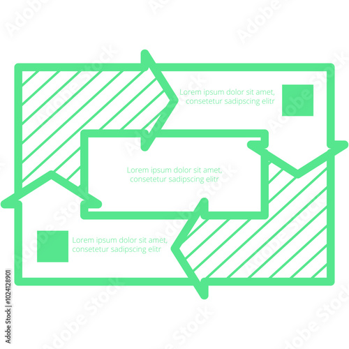 Business infographics icons with different diagram vector illustration. Abstract data visualization, marketing charts and graphs. Business statistics, planning and analytics, forecasting growth rates