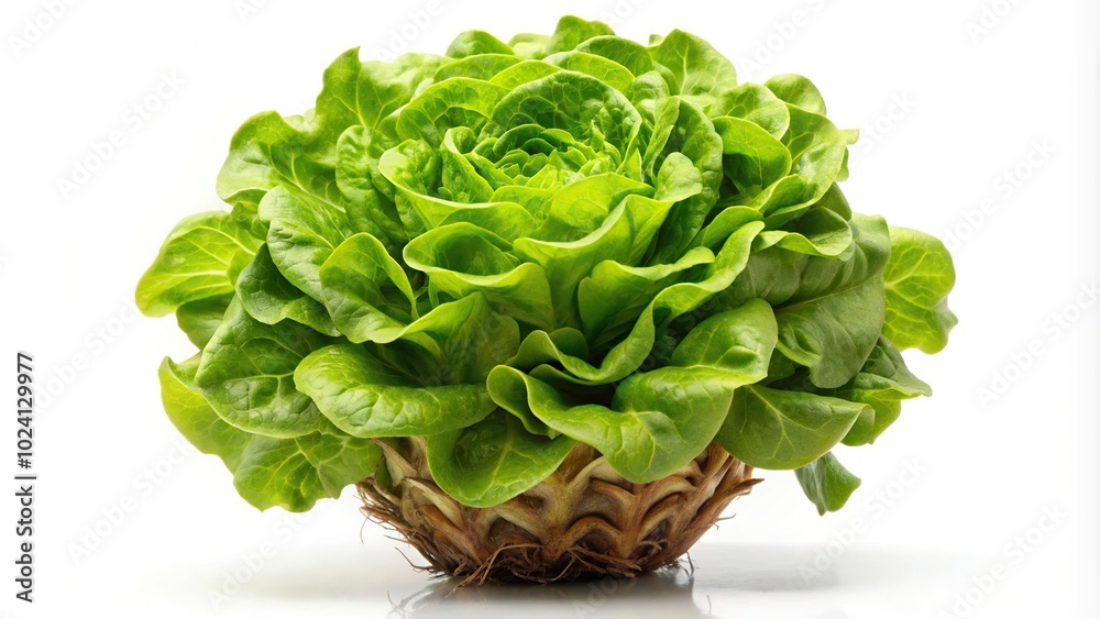 lettuce plant isolated on white background lettuce plant isolated on white background