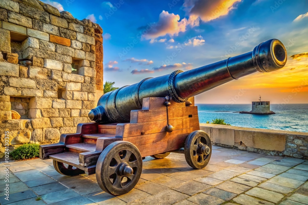 Medieval Cannon at Limassol Castle in Cyprus: A Historic Landmark of Fortification and Maritime Defense Medieval Cannon at Limassol Castle in Cyprus: A Historic Landmark of Fortification and Maritime Defense
