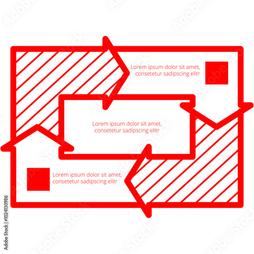  Business infographics icons with different diagram vector illustration. Abstract data visualization, marketing charts and graphs. Business statistics, planning and analytics, forecasting growth rates