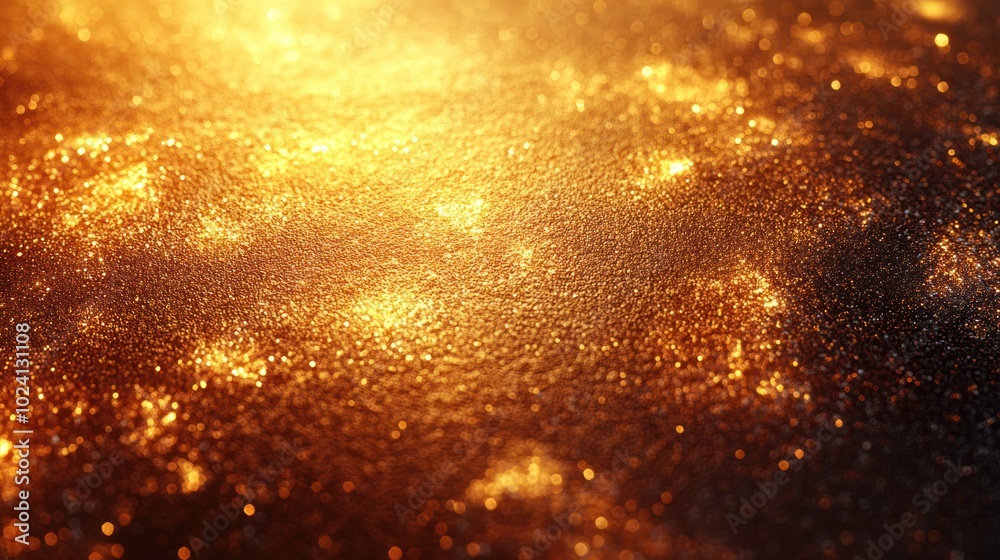 Abstract golden background with bokeh and light effect. Abstract golden background with bokeh and light effect.