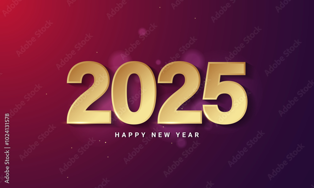 2025 golden number for new year celebration design for greeting card, banner, or poster. 2025 golden number for new year celebration design for greeting card, banner, or poster.