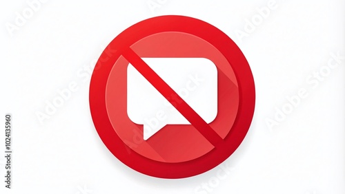 No Comments Allowed Icon - Prohibition Sign for Social Media and Chat Platforms Free Download No Comments Allowed Icon - Prohibition Sign for Social Media and Chat Platforms - GFXLoad