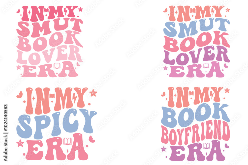 In my Smut Book Lover Era, In My Spicy Era, In My Book Boy Friend Era, Custom wavy t-Shirt, Inspirational T-shirt, Motivational t-shirt, retro Wavy Stacked, Circuit Cut File, custom family groovy In my Smut Book Lover Era, In My Spicy Era, In My Book Boy Friend Era, Custom wavy t-Shirt, Inspirational T-shirt, Motivational t-shirt, retro Wavy Stacked, Circuit Cut File, custom family groovy