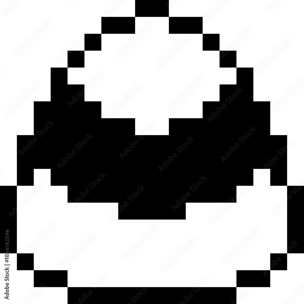 Halloween Jelly Belly Candy Corn Pixel 8bit Icon Black Color. Halloween Jelly Belly Candy Corn Pixel 8bit Icon Black Color.