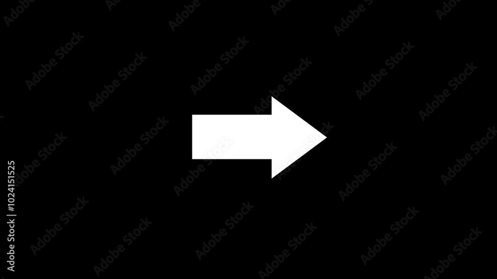 Direction arrow icon animation ,Right side arrow animation concept Direction arrow icon animation ,Right side arrow animation concept