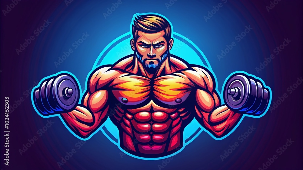 Strong Muscles Icon for Fitness and Strength Logo Vector Illustration, Perfect for Health, Gym, and Sports Branding Strong Muscles Icon for Fitness and Strength Logo Vector Illustration, Perfect for Health, Gym, and Sports Branding