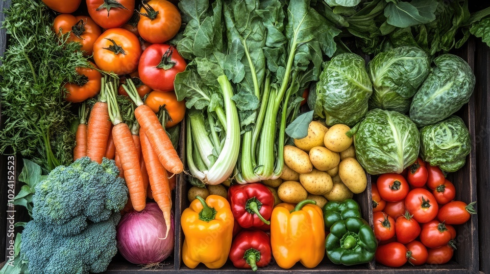 Fresh Organic Vegetables Assortment Fresh Organic Vegetables Assortment
