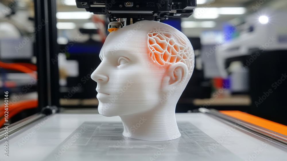 This workshop used a 3D printer to create a robot head. It showed how ...