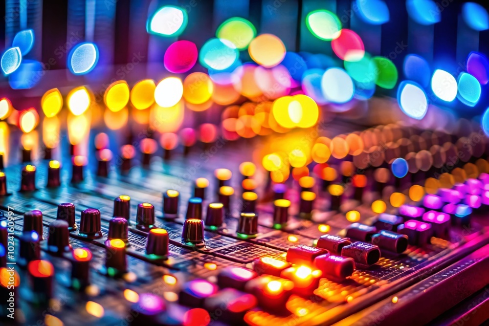 Tilt-Shift Photography of Audio Recording Level Lights with Selective Focus on 6dB Clipping Indicator Tilt-Shift Photography of Audio Recording Level Lights with Selective Focus on 6dB Clipping Indicator