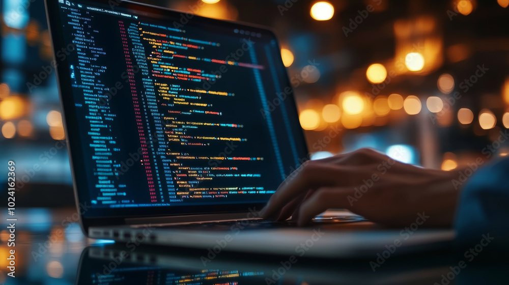 Building websites and apps that work on all devices. The image shows a laptop with code and internet symbols, highlighting website design and online marketing. Building websites and apps that work on all devices. The image shows a laptop with code and internet symbols, highlighting website design and online marketing.