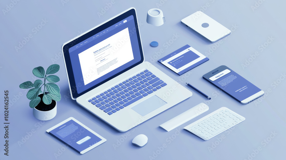 This illustration shows how websites are designed for different devices like laptops, phones, and tablets. It covers everything from creating the website layout to writing the code that makes it work. This illustration shows how websites are designed for different devices like laptops, phones, and tablets. It covers everything from creating the website layout to writing the code that makes it work.