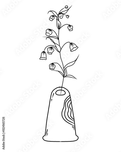 Line art plants in vases, drawn with minimalist strokes and a calm aesthetic. Each artwork captures the simple beauty of nature — clean lines, gentle curves, and balanced composition that reflect peac